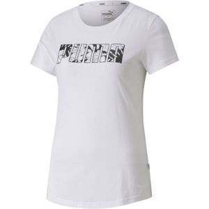 Puma SUMMER TEE Dámské sportovní triko, Bílá,Černá, velikost XS