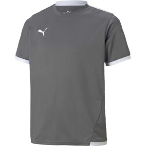 Puma TEAM LIGA JERSEY JR Juniorské fotbalové triko, šedá, velikost 176