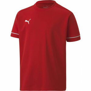 Puma TEAM GOAL TRAINING JERSEY CORE JR Chlapecké sportovní triko, červená, velikost 152