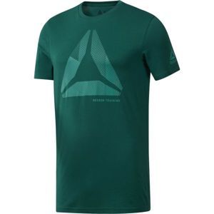 Reebok SHIFT BLUR TEE zelená XL - Pánské triko
