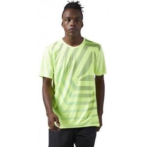 Reebok SS TEE FLASH M světle zelená S - Pánské sportovní tričko