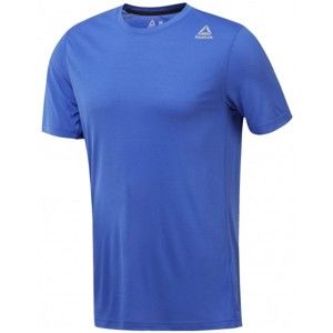 Reebok WORKOUT READY SUPREMIUM TEE modrá L - Pánské sportovní triko