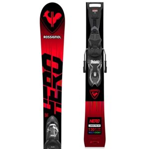 Rossignol HERO JUNIOR XPRESS + JR EXPRESS 7 GW Dětské sjezdové lyže, červená, veľkosť 140