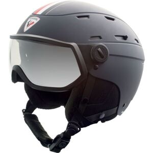 Rossignol ALLSPEED VISOR IMPACTS PHOTO STRATO Lyžařská helma se štítem, černá, veľkosť XXL