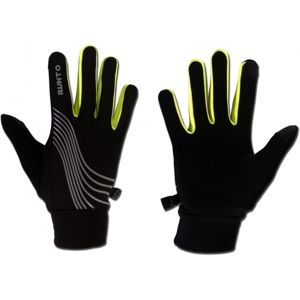 Runto WARRIOR Běžecké rukavice, černá, velikost M/L