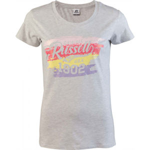 Russell Athletic REVEAL S/S CREWNECK TEE SHIRT Dámské tričko, Šedá,Žlutá,Červená, velikost XL