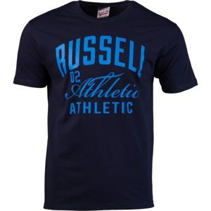 Russell Athletic DOUBLE ATHLETIC tmavě modrá L - Pánské tričko
