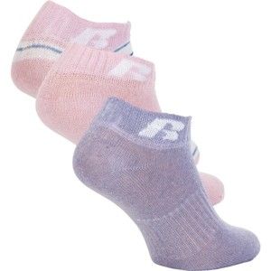 Russell Athletic KIDS ANKLE SOCK 3 PÁRY růžová 32-35 - Dětské ponožky