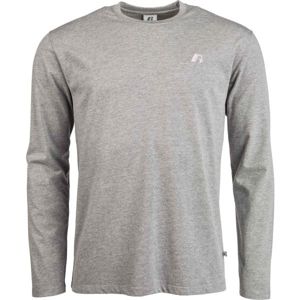 Russell Athletic L/S CREWNECK TEE SHIRT šedá M - Pánské tričko