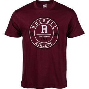 Russell Athletic PÁNSKÉ TRIKO KRUH vínová L - Pánské tričko