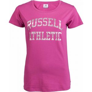 Russell Athletic S/S CREW NECK TEE SHIRT růžová XS - Dámské triko