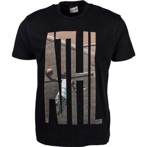 Russell Athletic S/S CREW TEE WITH 'ATHL.' PHOTO-EFFECT PRINT černá XL - Pánské tričko