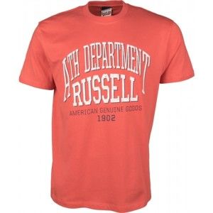 Russell Athletic S/S NECK CREW ATH DEPARTMENT červená XXL - Pánské tričko