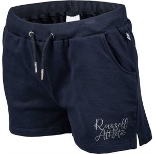 Russell Athletic SCTRIPCED SHORTS Dámské šortky, Tmavě modrá,Stříbrná, velikost