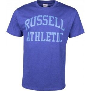 Russell Athletic SS CREW NECK LOGO TEE modrá S - Pánské tričko