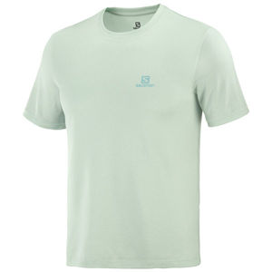 Salomon EXPLORE TEE M Pánské tričko, Světle zelená,Tyrkysová, velikost