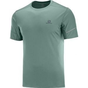 Salomon AGILE SS TEE M tmavě zelená XL - Pánské triko