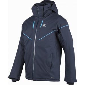 Salomon STORMRACE JKT M tmavě modrá M - Pánská lyžařská  bunda