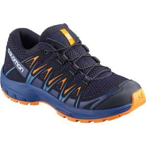 Salomon XA PRO 3D J Dětská běžecká obuv, Tmavě modrá,Černá,Modrá,Oranžová, velikost 35