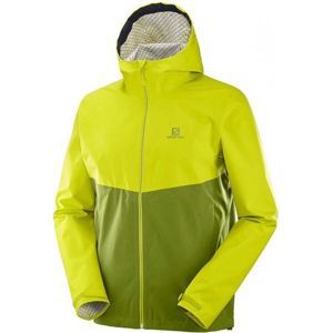Salomon LA COTE FLEX 2.5 JKT M zelená S - Pánská outdoorová bunda