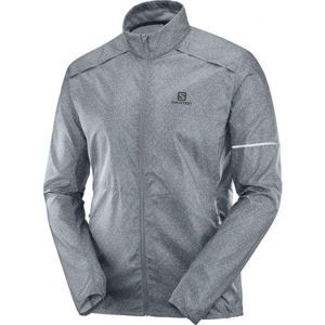 Salomon AGILE WIND JKT M šedá XL - Pánská běžecká bunda