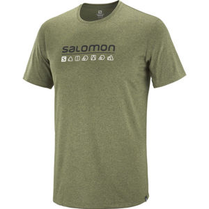 Salomon AGILE GRAPHIC TEE M  L - Pánské tričko