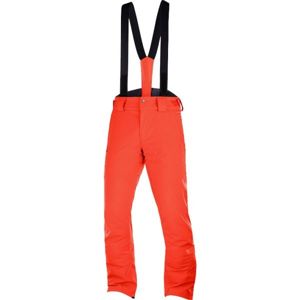 Salomon STORMSEASON oranžová S - Pánské lyžařské kalhoty