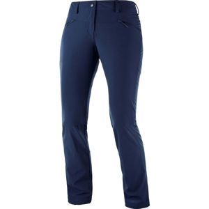 Salomon WAYFARER STRAIGHT LT P tmavě modrá 40 - Dámské outdoorové kalhoty