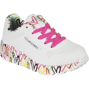 Skechers UNO LITE - LOVELY LUV Dětská volnočasová obuv, bílá, veľkosť 28