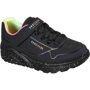 Skechers UNO LITE-RAINBOW SPECKS Dívčí volnočasové boty, černá, velikost 35