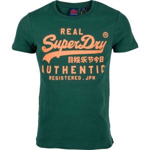 Superdry AUTHENTIC tmavě zelená M - Pánské tričko