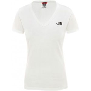 The North Face S/S SIMPLE DOM TEE bílá XS - Dámské tričko