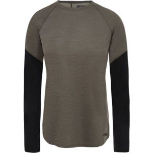 The North Face PRESTA LS W šedá XL - Dámské tričko s dlouhým rukávem