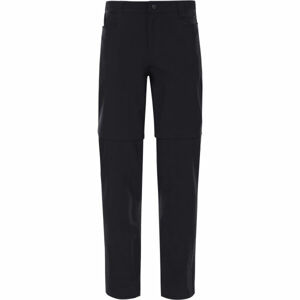 The North Face W RESOLVE CONVERTIBLE PANT Dámské outdoorové kalhoty, Černá,Bílá, velikost
