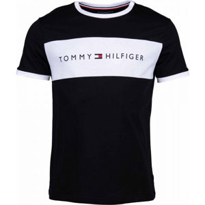 Tommy Hilfiger CN SS TEE LOGO FLAG Pánské tričko, fialová, veľkosť M