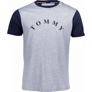 Tommy Hilfiger CN SS TEE LOGO Pánské tričko, červená, velikost S