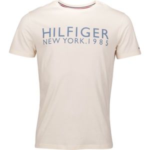 Tommy Hilfiger CN SS TEE LOGO bílá S - Pánské tričko