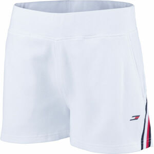 Tommy Hilfiger DOUBLE PIQUE REGULAR SHORT Dámské sportovní šortky, bílá, velikost M
