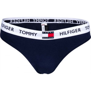 Tommy Hilfiger THONG tmavě modrá S - Dámská tanga