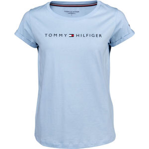 Tommy Hilfiger RN TEE SS LOGO modrá S - Dámské tričko