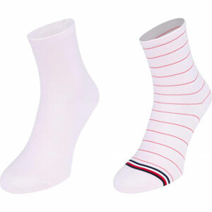 Tommy Hilfiger WOMEN SHORT SOCK 2P PREPPY Dámské ponožky, růžová, velikost 39-42