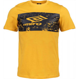 Umbro FANS TEE Pánské triko, žlutá, velikost XXL