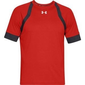 Under Armour HEXDELTA SHORTSLEEVE červená XXL - Pánské běžecké triko