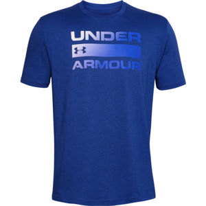 Under Armour TEAM ISSUE WORDMARK SS Pánské triko, tmavě modrá, velikost S