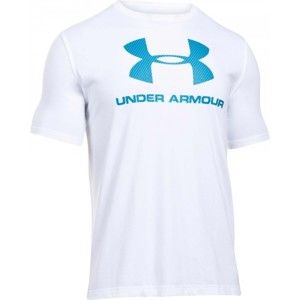 Under Armour SPORTSTYLE LOGO TEE bílá XL - Pánské triko volného střihu