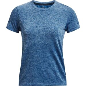 Under Armour SEAMLESS STRIDE Dámské sportovní  tričko s krátkým rukávem, modrá, velikost