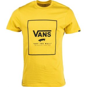 Vans MN PRINT BOX žlutá M - Pánské tričko