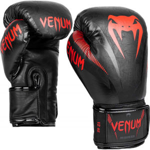 Venum IMPACT BOXING GLOVES Boxerské rukavice, černá, veľkosť 14