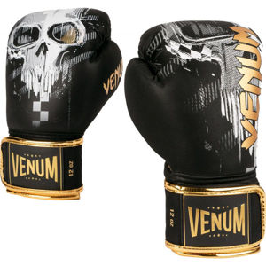 Venum SKULL BOXING GLOVES Boxerské rukavice, černá, velikost 10