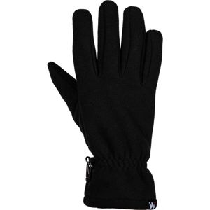 Willard KIEROS Unisex fleecové rukavice, Černá,Bílá, velikost XL